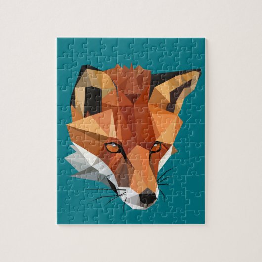 Aangepast veelhoek voor vos legpuzzel (Verticaal)