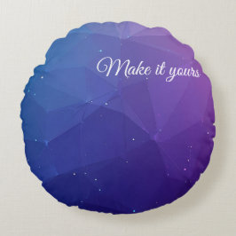 Aangepast veelhoekpatroon Hoesje – Unieke stijl Rond Kussen