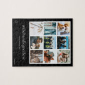 Aangepast veelvoudig sociaal mediakanaal fotoraste legpuzzel (Horizontaal)