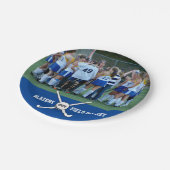 Aangepast veld Hockey Foto Collage Naam Team numme Papieren Bordje (Gekanteld)