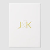 Aangepast Vellum-overlay-papier Vellum Uitnodigingen (Voorkant)