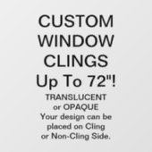 Aangepast venster dat gedeeltelijk transparant is raamsticker (Vel)