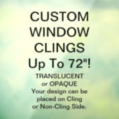 Aangepast venster dat gedeeltelijk transparant is raamsticker (Vel 3)