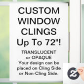 Aangepast venster met VOLLEDIG OPAQUE BLAD 8 x 11  Raamsticker (Huis)