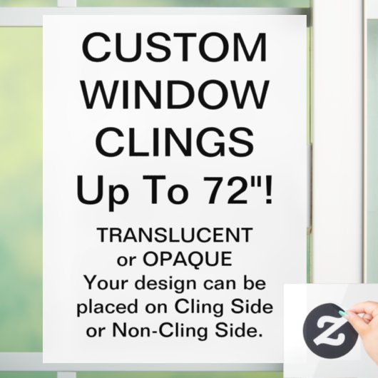 Aangepast venster met VOLLEDIG OPAQUE BLAD 8 x 11 Raamsticker (Huis)