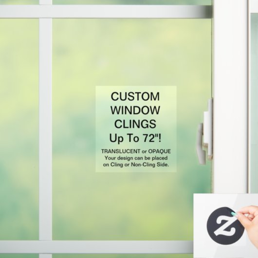 Aangepast venster PARTIEEL TRANSPARANT 4 x 4 inch Raamsticker (Huis)