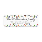 Aangepast ventilatorpatroon voor feestelijke teken etiket (Voorkant)