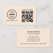 Aangepast verbinden met ons QR-code | Onderneming Visitekaartje (Voorkant / Achterkant)