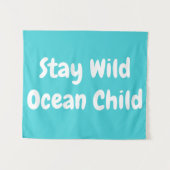 Aangepast verblijf Wild Ocean Child Nursery Boho K Wandkleed (Voorkant (horizontaal))