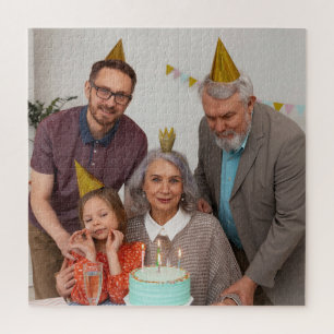 Aangepast verjaardags puzzel fotocadeau voor haar