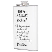 Aangepast verjaardagsbericht heupfles (Links)