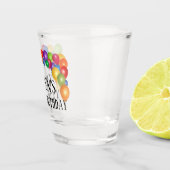 Aangepast verjaardagsbericht shot glas (Rechts)