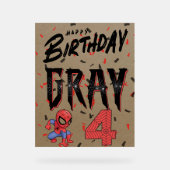 Aangepast verjaardagsbord acryl bord (Voorkant)