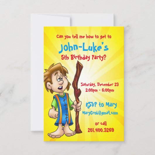 aangepast verjaardagskaart voor jongen kaart (Voorkant)