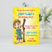 aangepast verjaardagskaart voor jongen kaart (Staand voorkant)