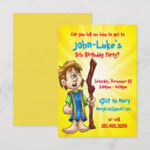 aangepast verjaardagskaart voor jongen kaart (Voorkant / Achterkant)