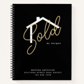 Aangepast verkocht door Real Estate Agent Notitieboek (Voorkant)