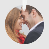 Aangepast Verliefd Koppel Foto Kerst Ornament (voorkant)