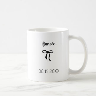 Aangepast verloofde verloofde verlovingscadeau voo koffiemok