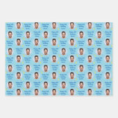 Aangepast verlooppapier voor thuisdag, kleurrijk b inpakpapier vel (Voorkant 3)