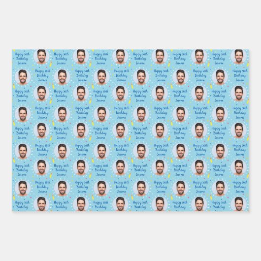 Aangepast verlooppapier voor thuisdag, kleurrijk b inpakpapier vel (Voorkant 3)