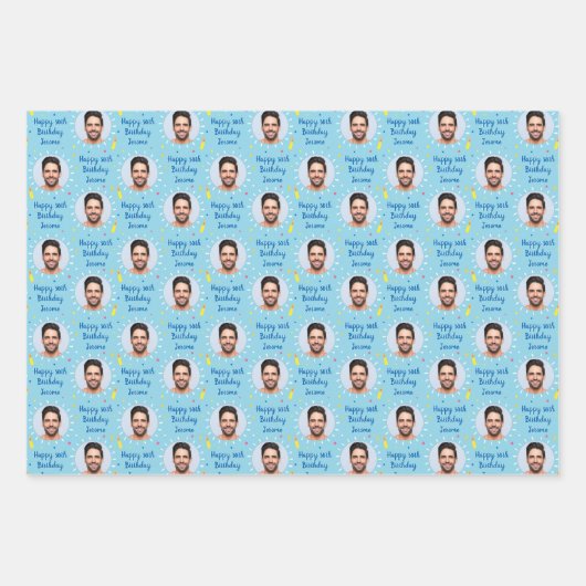 Aangepast verlooppapier voor thuisdag, kleurrijk b inpakpapier vel (Voorkant 2)