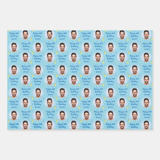 Aangepast verlooppapier voor thuisdag, kleurrijk b inpakpapier vel (Voorkant)