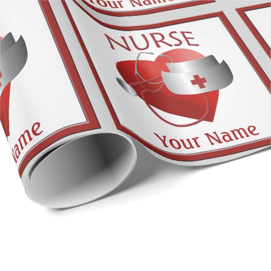 Aangepast verlooppapier voor verpleegkundigen cadeaupapier (Rol Hoek)