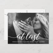 Aangepast Verloving foto op laatste bruiloft Briefkaart (Voorkant / Achterkant)