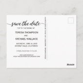 Aangepast Verloving foto op laatste bruiloft Briefkaart (Achterkant)