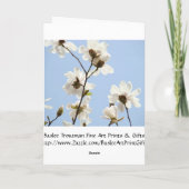 Aangepast Verloving Kaarten Blauw hemelmagnolias (Achterkant)