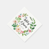 Aangepast Verloving voor bruiloft Cocktail Napkins Servet (Hoek)