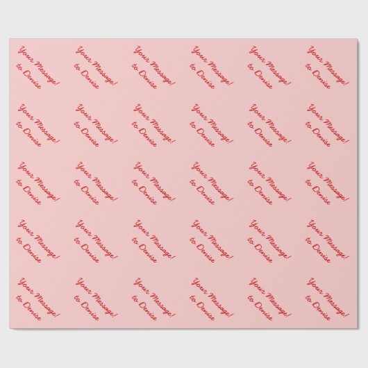 Aangepast verpakkingspapier | Aangepaste berichtte Cadeaupapier (Vlak)