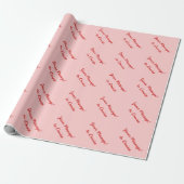 Aangepast verpakkingspapier | Aangepaste berichtte Cadeaupapier (Uitgerold)