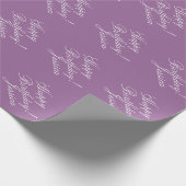 Aangepast verpakkingspapier van Birthday | Lavende Cadeaupapier (Hoek)