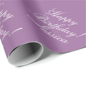 Aangepast verpakkingspapier van Birthday | Lavende Cadeaupapier (Rol Hoek)