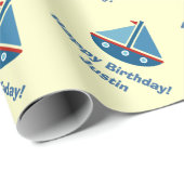 Aangepast verpakkingspapier van Birthday | zeilboo Cadeaupapier (Rol Hoek)