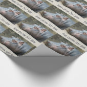 Aangepast verpakkingspapier voor hippopotamus cadeaupapier (Hoek)