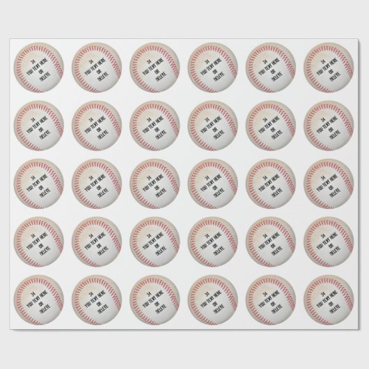 Aangepast verpakkingspapier voor honkbal cadeaupapier (Vlak)