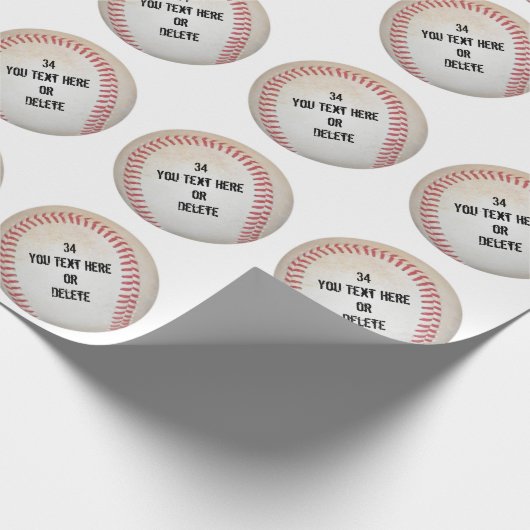 Aangepast verpakkingspapier voor honkbal cadeaupapier (Hoek)