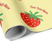 Aangepast verpakkingspapier voor rode aardbeien cadeaupapier (Rol Hoek)
