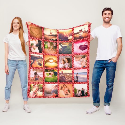 Aangepast verpakt met liefde fleece deken (In situ)