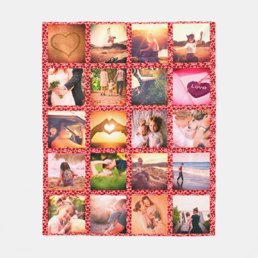 Aangepast verpakt met liefde fleece deken (Voorkant)