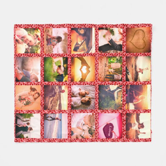 Aangepast verpakt met liefde fleece deken (Voorkant (Horizontaal))