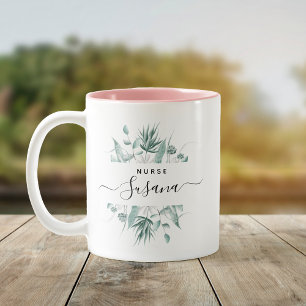 Aangepast verpleegkundig Afstudeerder Verpleegscho Tweekleurige Koffiemok