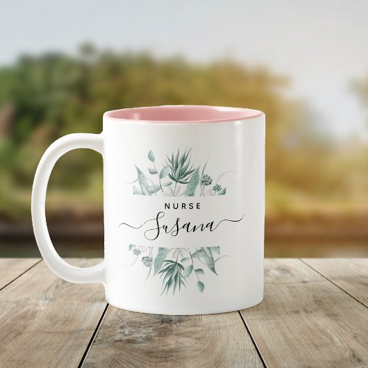 Aangepast verpleegkundig Afstudeerder Verpleegscho Tweekleurige Koffiemok