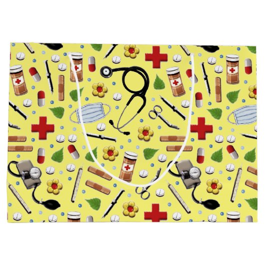 Aangepast verpleegkundig Afstuderen Groot Cadeauzakje (Achterkant)