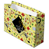 Aangepast verpleegkundig Afstuderen Groot Cadeauzakje (Voorkant Gekanteld)