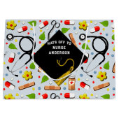 Aangepast verpleegkundig Afstuderen Groot Cadeauzakje (Voorkant)