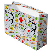 Aangepast verpleegkundig Afstuderen Groot Cadeauzakje (Achterkant Gekanteld)